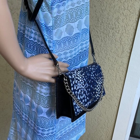Kate Spade Cameron Convertible Crossbody Black with Multi-Colored Dots - Picture 5 of 16